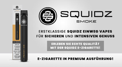 Erstklassige SQUIDZ Einweg Vapes für sicheren &amp; intensiven Genuss! - Premium SQUIDZ E-Zigarette online kaufen! | SQUIDZ.com
