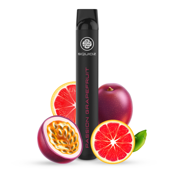 SQUIDZ - Einweg E-Shisha E-Zigarette mit Nikotin - Passion Grapefruit