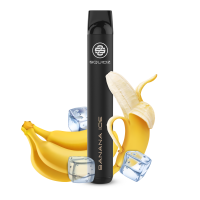 SQUIDZ - E-shisha jetable E-cigarette avec nicotine - Banane Glace