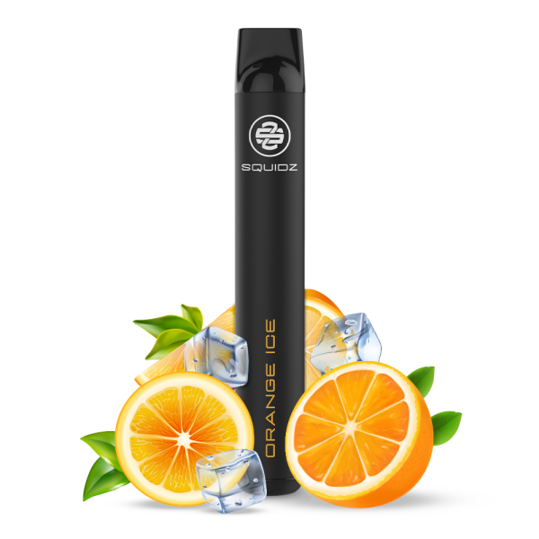 SQUIDZ - E-shisha jetable E-cigarette avec nicotine - Orange Glace