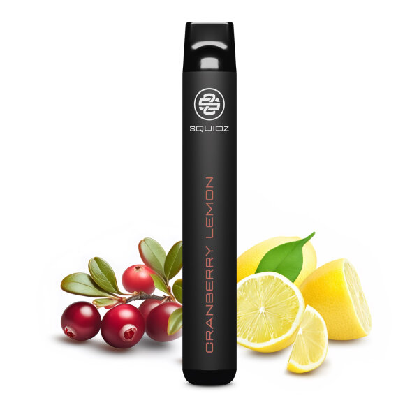 SQUIDZ Vape - E-Zigarette - E-Shisha - Einweg Shisha - Cranberry Lemon