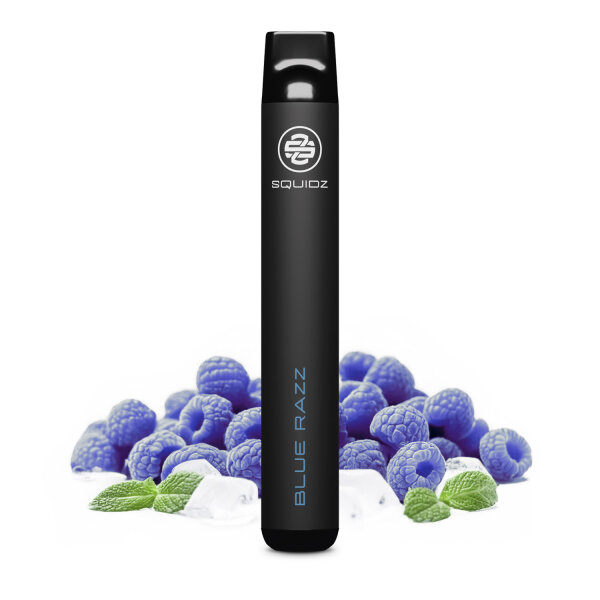 SQUIDZ - E-shisha jetable E-cigarette avec nicotine - M&eacute;lange de baies